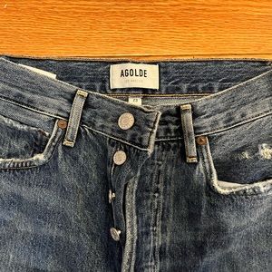 Ladies AGOLDE ultra cropped jeans size 23